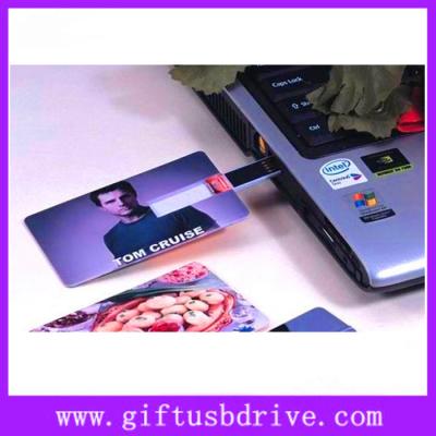 China OEM colors printing and super thin USB card full capacity 4G,8G,16G for sale