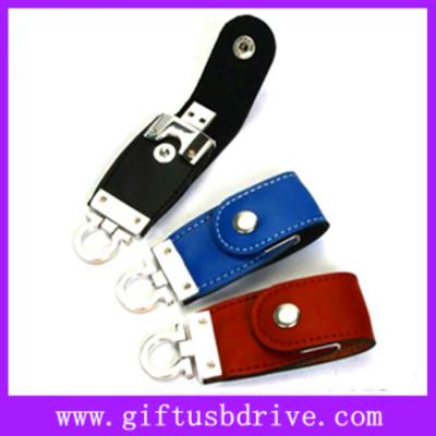 China Hot selling leather usb drive with customized logo/512MB/1G/2G/4G/8G/16G flash usb disk for sale