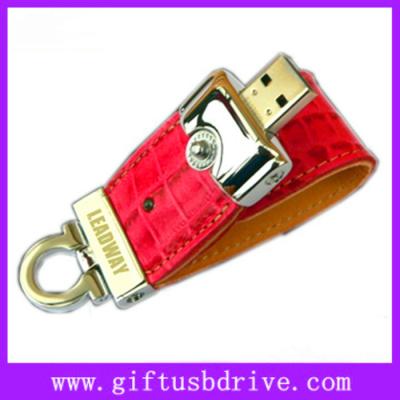 China High quality Tiger stripes leather usb memory with customized logo 4G/8G flash usb disk for sale