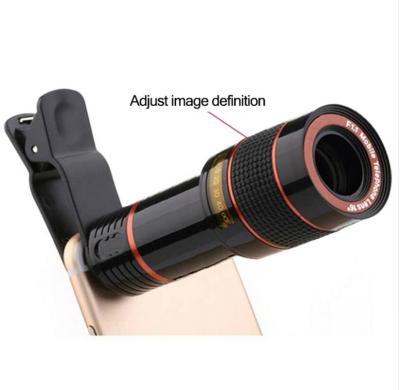 China Universal 12X focal lens gift Mobile Phone Camera monocular Telescope for iphone 6 for samsung for sale