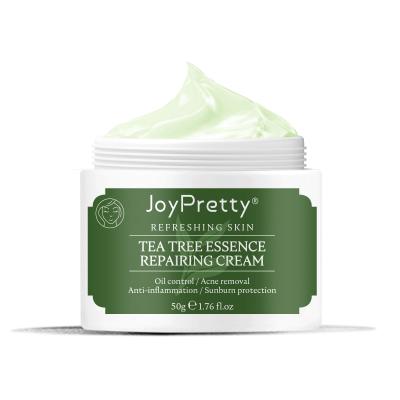 China Natural Skin Revitalizer Tea Tree Face Cream Remove Blemishes Dark Spots Reduce Cream Moisturize Whitening Cream for sale