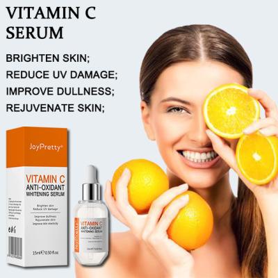 China OEM Vitamin C Face Serum 20% Brightening Moisturizer Anti Dark Spots Reduce UV Damage Whitening Face Serum for sale