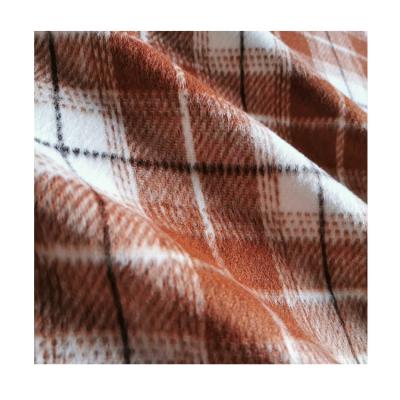 China Factory Direct Custom Tartan 100%Polyester Fall And Winter Coat Blazer Fabric Tear-Resistant for sale