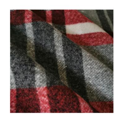 China Wind Proof Factory Direct Custom Plaid 100%Polyester Fall And Winter Fabric For Ladies Coats for sale