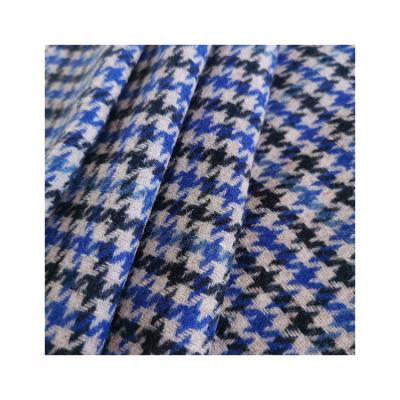 China Custom Wind Proof 30%Wool 70%Polyester Flannel Plaid Fall And Winter Blazer Textile Fabric for sale