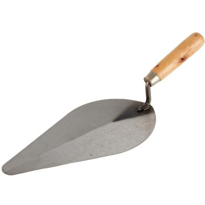 China Various Carbon Steel Trowel Factory Sale Handle Stainless Steel Blade Wood Mason Trowel Tools for sale