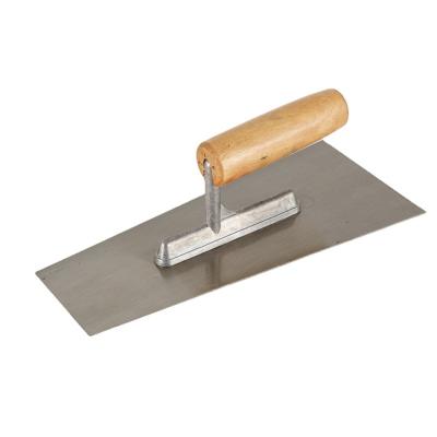 China Carbon Steel Trowel 38-45 HRC Blade Hardness Plastering Square Steel Mason Trowel for sale