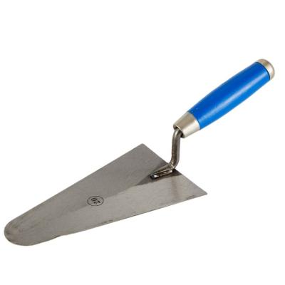 China Sharp Pointed Plastic Handle Plastering Trowel Material Long Notched Blade for sale