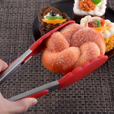 China Eco-friendly quality fashion food grade silicone sustainable tongs, bread tongs, BBQ tongs for kitchen accessory for sale