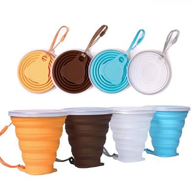 China China Factory Best Price Camping Silicon Collapsible Tea Cups Sustainable Collapsible Silicone Cup for sale