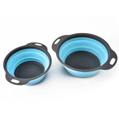 China Viable Factory Directly Provide Folding Colander Small Holes Folding Silicone Set for sale