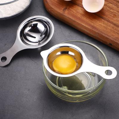 China High Quality Viable Hot Selling Amazon Kitchen Instrument 304 Stainless Steel Egg Separator Egg White Yolk Filter Separators Tool for sale