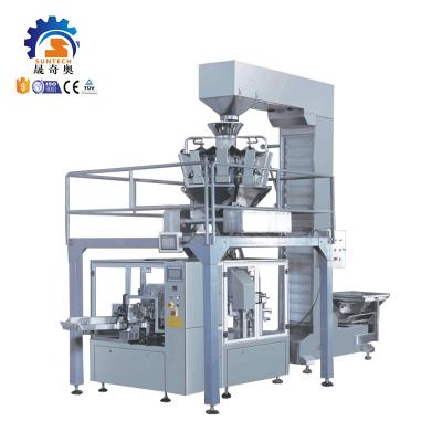 China Universal Automatic Packing Machine Premade Bag Doypack Pouch Snack Frozen Food Beans Cookies Dry Fruit Packing Machine for sale