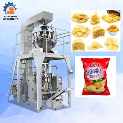 China Fully Automatic Vertical CLOTHING Packaging Machine For Potato Chips for sale