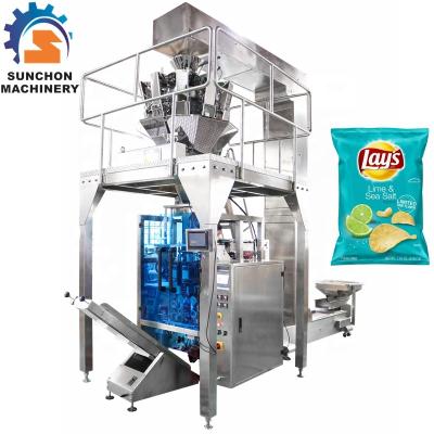 China Food Vertical Packing Machine VFFS Forming/Filling/Sealing Machine For Potato Chips/Apple Chips/Banana Chips for sale