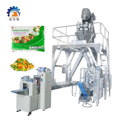 China Automatic Food Preparation 450g 780g 1kg Assorted Vegetable Carrot Packing Machine VFFS With Stainless Steel for sale