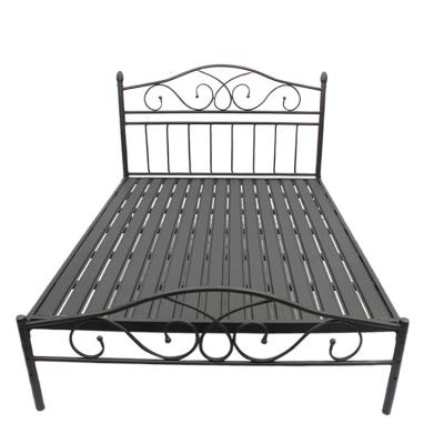 China Other Free Sample Beautiful Latest Design Wrought Iron Single Bed Frame Metal Single Bed for sale