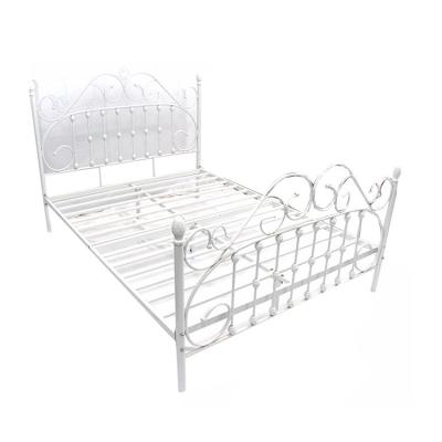 China Other Free Sample Strong Modern Style Metal Single Bed With Queen Size King Metal Bed Frame For Hotel for sale