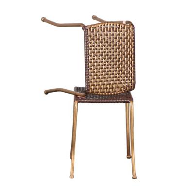 China Anti Aging Cheap Outdoor Rattan Woven Lounge Rattan Chair Bar Stools Chair for sale