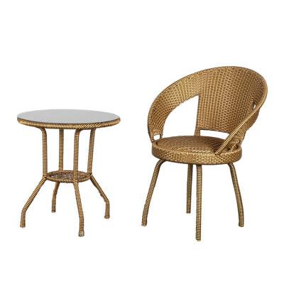 China Anti Aging Wholesale Dining Room Furniture Dining Chairs Rattan With Arm Rattan Table And Chair for sale