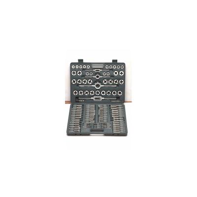 China Thread Tapping and Cutting Combination Hand Tools China Metric and SAE Tap and Die Set, 110 Pieces Tap and Die Set for sale