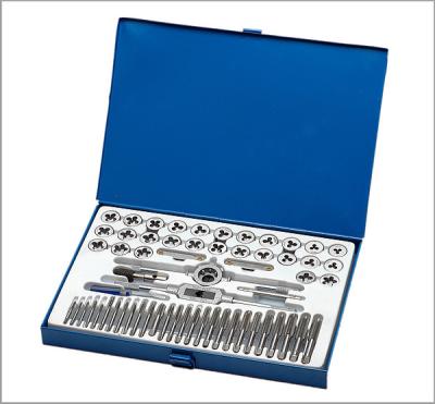 China Metric Thread Cut 46 PCS Tap And Die Set Round Die NPT Tap T Type Tap Keys And Die Stock for sale