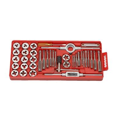 China Thread Screw 40 Pcs Tap Die Set Metric Tap And Die Set In Hand Tool Box for sale