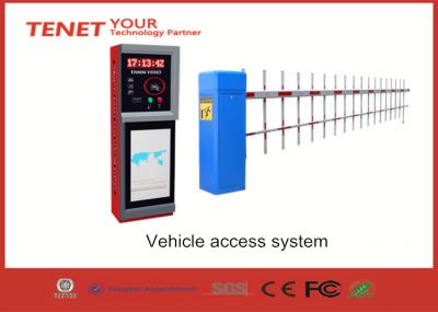 China 1.5S 3s 5s traffic barrier gate , car park barrier system with straight fence folding boom for sale