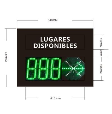 China Vehicle parking LED display RS485 RS232 w26 for sale