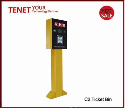 China Smart car park terminal for entrance or exit parking system , yellow green colors for sale