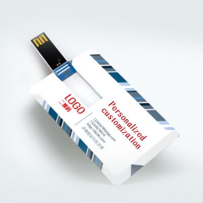 China Universal USB Flash Drive With Credit Card And Custom Logo 64GB 16gb 8gb Memory Stick Business Gift for sale