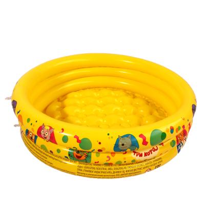 China Normal PVC Sell Well New Type Children Swim Pools Three Ring Animal World Inflatable Baby Pools for sale