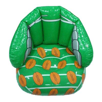 China Modern Green PVC Kids Inflatable Sofa Sofa Inflatable Chair Cartoon Inflatable Handsome for sale