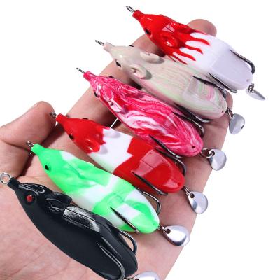 China Bait Wholesale 7cm 12g Japan Fish Jumping Soft Silicon Snap Frog Lure for sale