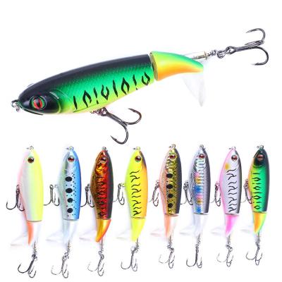 China Plastic Hot Sale Topwater Lie Plopper Lure Floating Hooks Hard Bait Thruster Fishing Lures for sale