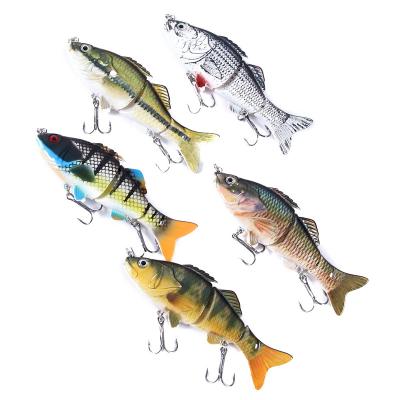 China Fishing Hard Fishing Lures Custom Artificial Multi Joints Tools 10cm/18g Bass Fish Lure Swimbait Segmented for sale