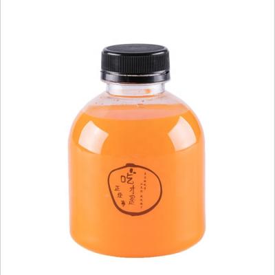 China food & Beverage Packaging 300ml/350ml/400ml/500ml Empty Clear Pet Beverage Juice Drinking Plastic Bottle for sale