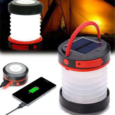 China Outdoor Portable Solar LED Mini Camping Lantern with Three 