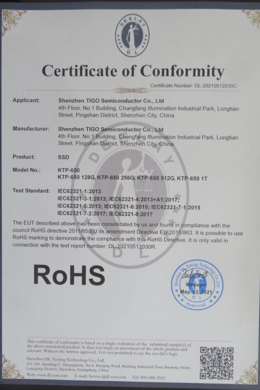 RoHS - Shenzhen Tigo Semiconductor Co., Ltd.