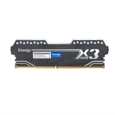 China Stylish Desktop Memory X3 RGB DDR4 3200MHz Fast and Reliable 8GB PC Part for Kimtigo for sale