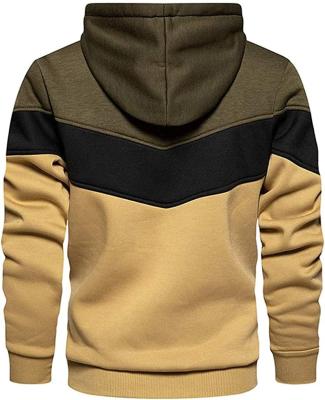 China Anti-pilling men's pullover multicolor woolen wrap hooded sweatshirt long with pockets on the top for sale