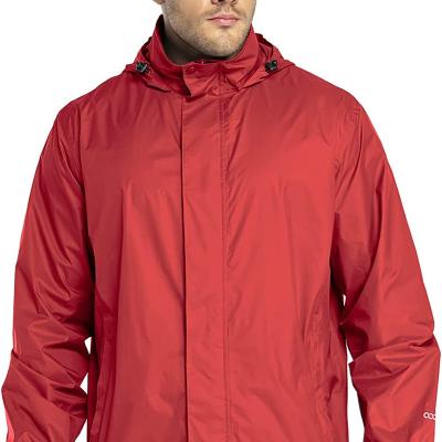 China QUICK DRY Folding Jacket Men's Lightweight Waterproof Rain Jacket With Hood, Suitable For Golf Cycling Anorak for sale