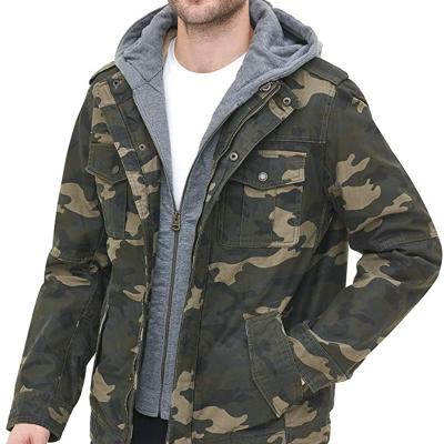 China QUICK DRY Men's Outdoor Sport Mountaineering Washed Cotton Jacket ODM Hooded Military Custom for sale