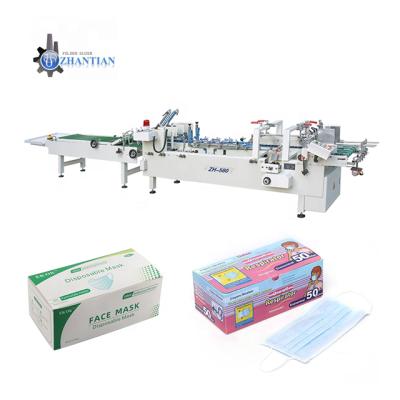 China ZH-580 Food Hot Sale Energy Saving Accurate Cardboard Box Folding Gluing Machine for sale