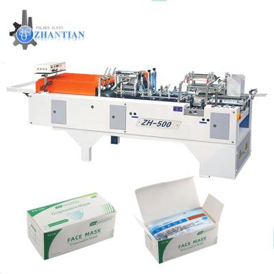 China High Productivity Food Factory Supply ZH-500 Mini Printing Plants Equipment Automatic Folder Gluer for sale