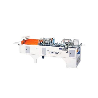 China Food Manufacturing Fancy Price Grade Flexo Mini Auto Carton Box Folding Machine ZH-500 Multi Functional Top Folder Gluer for sale