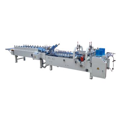 China ZH-800 Competitive Multifunction Food Box Carton Automatic Straight Line Folder Gluer Machine For Popcorn Boxes for sale