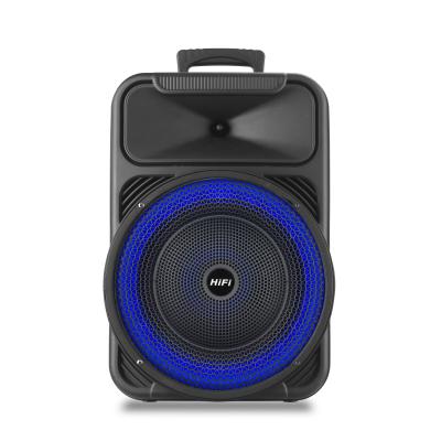 China Wireless Charger For Mobile Phone 12 Inch Portable DJ Trolley Wireless Speaker Super Product Amazone Speaker Smartly With Running LED Light for sale