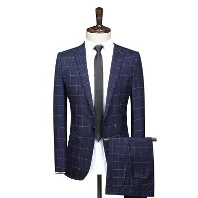 China Wholesale Anti-Static Two-Piece Jacket + Pants 2021 Mens Suits Groom Groomsman Wedding Party Suit Men Party Wear for sale