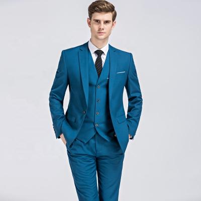 China 2021 Anti-static Soft Mens Suits Simple 3 Piece Groom Wedding Suits Formal Suits For Men for sale